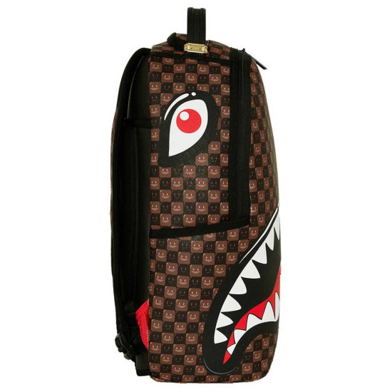 Sprayground Τσάντα πλάτης Sharks In Paris WTF Bubble Brown Check Backpack